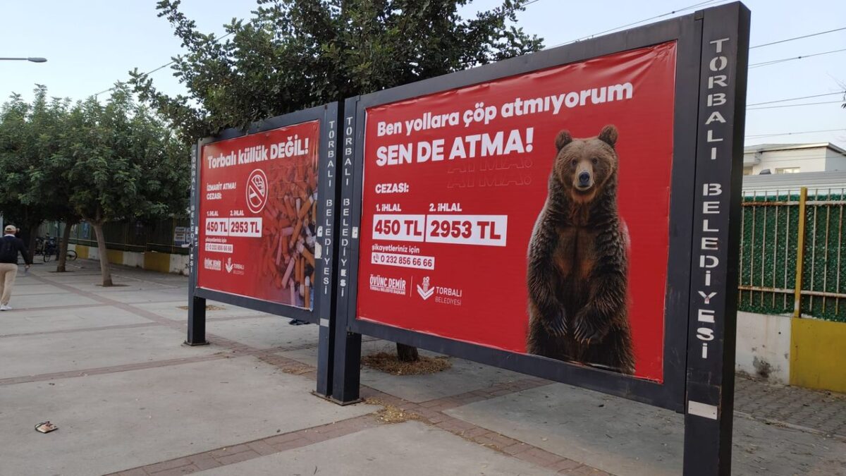 Torbalı Belediyesi’nden subliminal mesaj: Ayı bile atmıyor! Torbalı Belediyesi’nden subliminal mesaj: Ayı bile atmıyor!