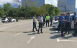 Adliye otoparkında tabancalı kavga; 5 gözaltı!
